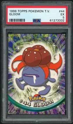 1999 TOPPS POKEMON TV #44 GLOOM PSA 5 - Image 1