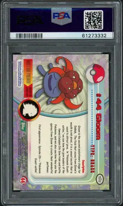 1999 TOPPS POKEMON TV #44 GLOOM PSA 5 - Image 2