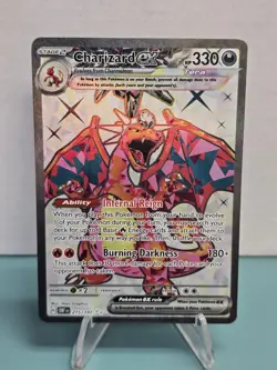 Pokemon TCG Charizard ex 215/197 SV03: Obsidian Flames Ultra Rare Holo NM - Image 1