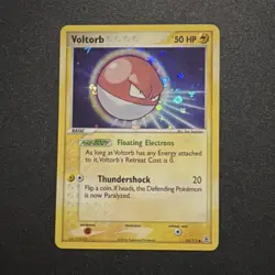 Pokemon Voltorb Holo Common 50 HP 20 Attack EX FireRed LeafGreen 63/112 - Image 1