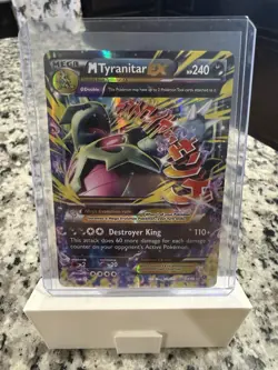 Pokemon TCG Mega M Tyranitar EX Holo Ultra Rare Card Ancient Origins 43/98 LP - Image 1