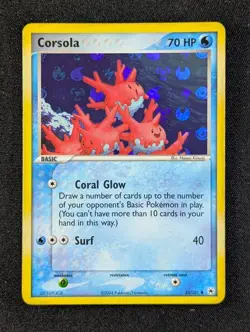 2004 Pokemon CORSOLA #32/101 EX Hidden Legends Energy Holo Uncommon English - Image 1