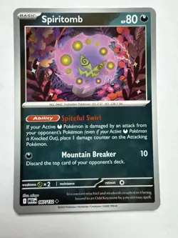 Pokemon Spiritomb 087/132 Reverse Holo ME01 Mega Evolution NM - Image 1