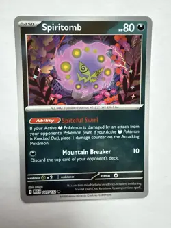 Pokemon Spiritomb 087/132 Reverse Holo ME01 Mega Evolution NM - Image 5