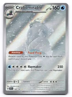 Crabominable NM IR 149/142 Sv07: Stellar Crown Pokemon TCG Holo - Image 1