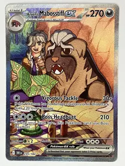 Arven's Mabosstiff ex NM SIR 2325/182 Destined Rivals Pokemon TCG Holo - Image 1