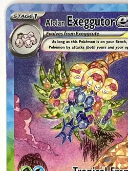 Alolan Exeggutor ex NM SIR 242/191 Sv08: Surging Sparks Pokemon TCG Holo - Image 3