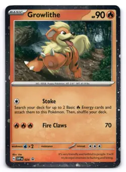 Growlithe NM SVP024 Sv: Scarlet & Violet Promo 24 Pokemon TCG Holo - Image 1