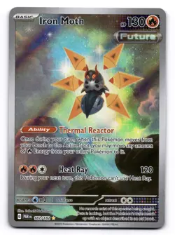Iron Moth NM IR Paradox Rift 187/182 Pokemon TCG Holo - Image 1