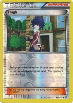 Hugh - 130/149 - Uncommon - Reverse Holo DMG, English Pokemon Boundaries Crossed - Image 1