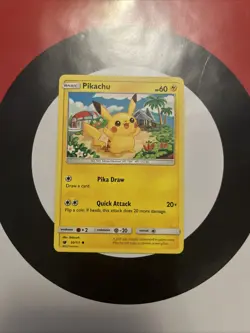 Pokemon TCG Pikachu 4/12 McDonald's 2018 Holo LP - Image 1