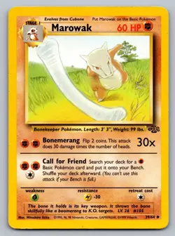 Pokemon TCG Jungle Marowak 39/64 - Image 1