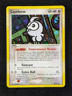 2004 Pokemon CASTFORM #30/101 EX Hidden Legends Energy Holo Uncommon English - Image 1