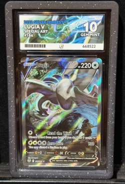Pokemon TCG Lugia V 186/195 Silver Tempest Ace 10 Gem Mint Inc Guard - Image 1