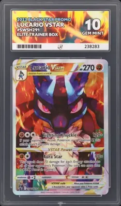 Pokemon Lucario VSTAR SWSH291 Sword & Shield Promo Ace Gem Mint 10 - Image 1