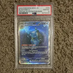 Pokemon Blastoise ex Sv: Scarlet & Violet 151 Special Illustration Rare Holo PS… - Image 1
