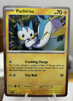 Pokemon Black Star Promo Pachirisu #158 Cosmos Holo Pack Fresh - Image 1