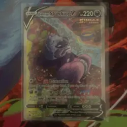 Pokemon Galarian Slowking V Full Art Ultra Rare Chilling Reign Holo 179/198 - Image 1