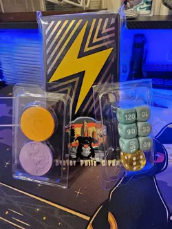 Pokemon Surging Sparks Elite Trainer Box Sleeves, Dice and Condition makers - Image 1