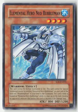 Yugioh - Elemental Hero Neo Bubbleman SOI-EN004 Unlimited - Shadow of Infinity - Image 1