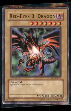 Red-Eyes B. Dragon SD1-EN002 Structure Deck: Dragon's Roar 1st Edition $2 MIN OR - Image 1