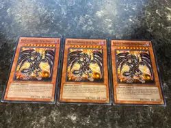 3X Red-Eyes Darkness Metal Dragon SDDC-EN013 - Yugioh Yu Gi Oh! 3 Playset Mixed - Image 1