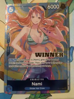 One Piece Heroines Battle Nami P-112 Winner Promo - Image 1