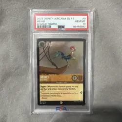 2023 DISNEY LORCANA EN P1-PROMO LEAGUE PROMO #9 HEIHEI - BOAT SNACK PSA 10 - Image 1