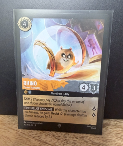 Disney Lorcana TCG Reign of Jafar Super Rare - Rhino Power Hamster 30/204 - Image 2