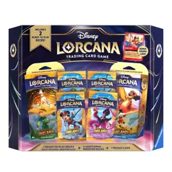 Disney Lorcana TCG Into The Inklands Bundle Box Includes Bonus Promo Cards - Image 1