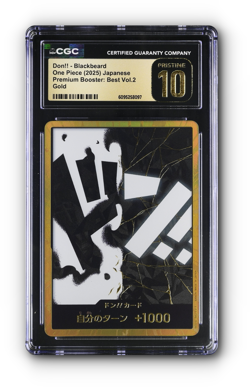 ONE PIECE (JP) DON!! Card (Blackbeard) (Gold) -The Best Vol. 2 - CGC 10 PRISTINE - Image 1