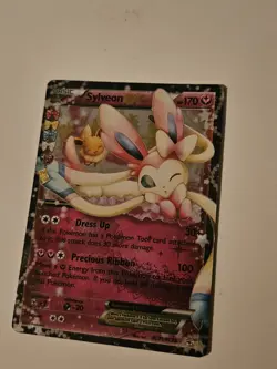 Pokemon Sylveon EX Ultra Rare Full Art Foil RC21/RC32 Generations Card - Image 1