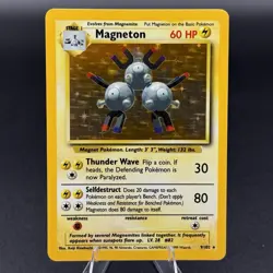 MAGNETON - 9/102 - Base Set - Holo - Pokemon Card - Image 1