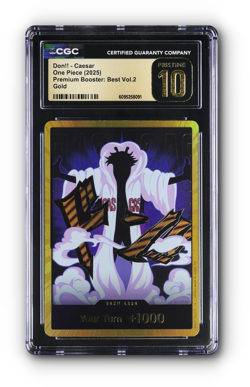 ONE PIECE DON!! Card (Caesar) (Gold) -The Best- Vol. 2 - CGC 10 PRISTINE - Image 1