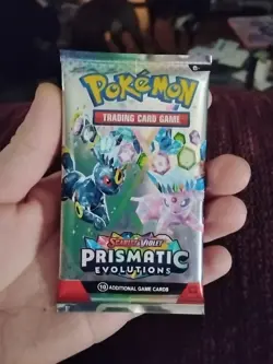 Pokemon Cards Prismatic Evolutions Pack Still Sealed Custom Art Bought From Temu - Image 1