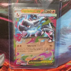Pokemon TCG 3 Card Lot Pikachu 2026 anniversary stamp/Mega Charizard X ex - Image 2