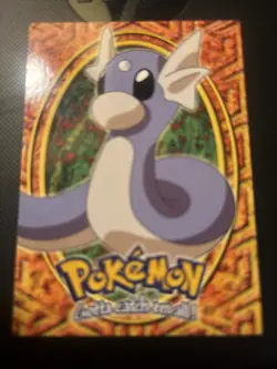 Dratini E10 of 12 - BLUE LOGO - NON-HOLO - SERIES 1 - TOPPS Pokemon Card - NM/LP - Image 1