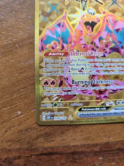 Pokemon TCG Charizard EX Obsidian Flames Holo Hyper Rare Card 228/197 Gold - Image 2