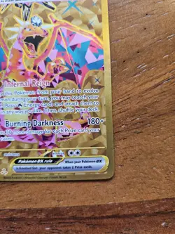 Pokemon TCG Charizard EX Obsidian Flames Holo Hyper Rare Card 228/197 Gold - Image 5