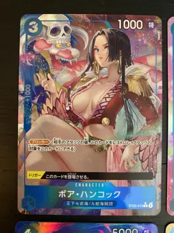 One Piece CCG Japanese Card Lot (4) Boa Hancock ST03-013 Vinsmoke Reiju Nami ALT - Image 2