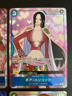 One Piece CCG Japanese Card Lot (4) Boa Hancock ST03-013 Vinsmoke Reiju Nami ALT - Image 3