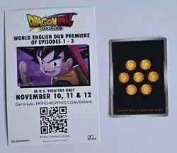 NYCC 2024 Exclusive Dragon Ball Super Daima Son Goku (Mini) Trading Card TCG - Image 2