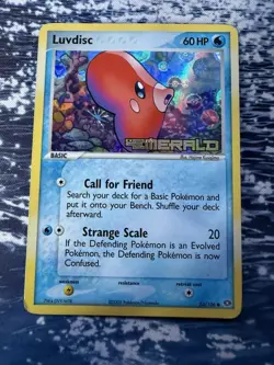 Luvdisc Reverse Holo STAMPED ❤🌊 EX Emerald - 53/106 Vintage Pokemon Card - Image 1