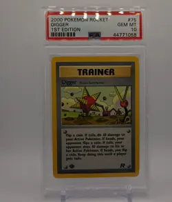 Digger Pokemon Card Sealed Case 1st Edition PSA GM - Image 1
