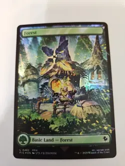 MTG - FINAL FANTASY - Forest (482) (Chocobo Track Foil) - Image 1