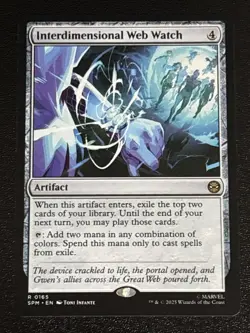 MTG Universes Beyond: Spider-man Interdimensional Web Watch 0165 NM Rare - Image 1