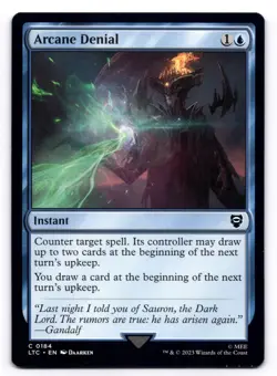 Arcane Denial NM Commander: the Lord of the Rings 184 MTG Regular - Image 1