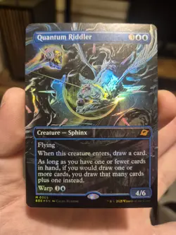 MTG Foil - Quantum Riddler (Borderless) - 305 / NM / English - Image 1