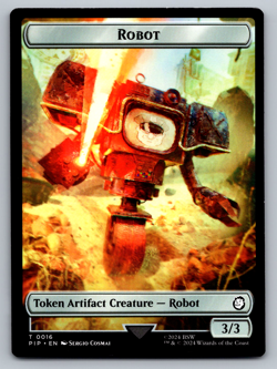 Robot T 0016/Treasure T 0018 - MTG Universes Beyond: Fallout (PIP) - Image 1