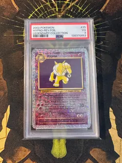 Pokemon Hypno 25/110 Legendary Collection Reverse Holo PSA 3 - Image 1